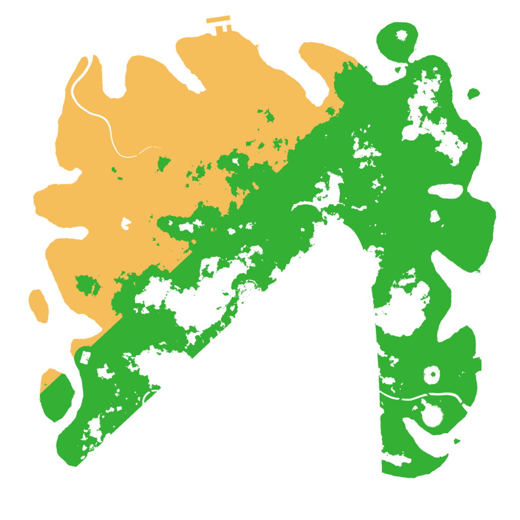 Biome Rust Map: Procedural Map, Size: 4400, Seed: 84916351
