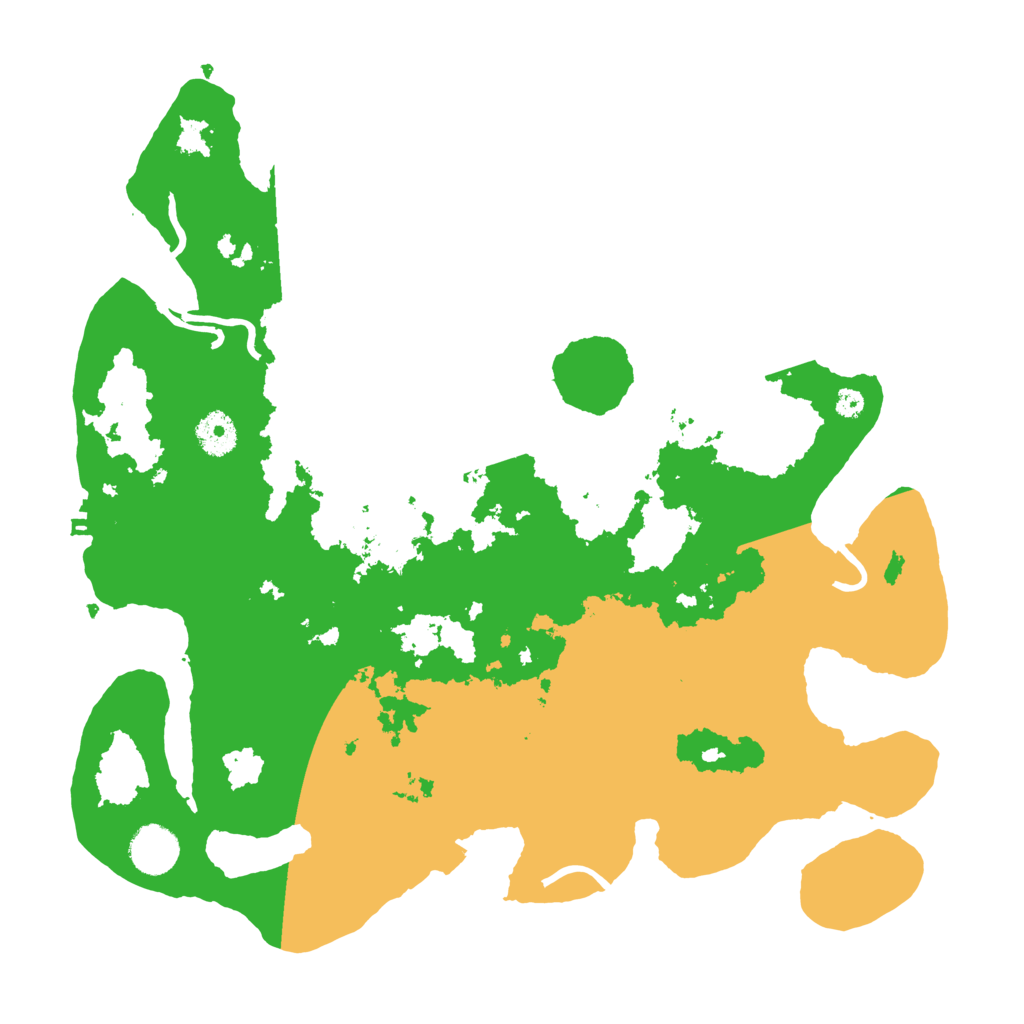 Biome Rust Map: Procedural Map, Size: 3700, Seed: 398303386