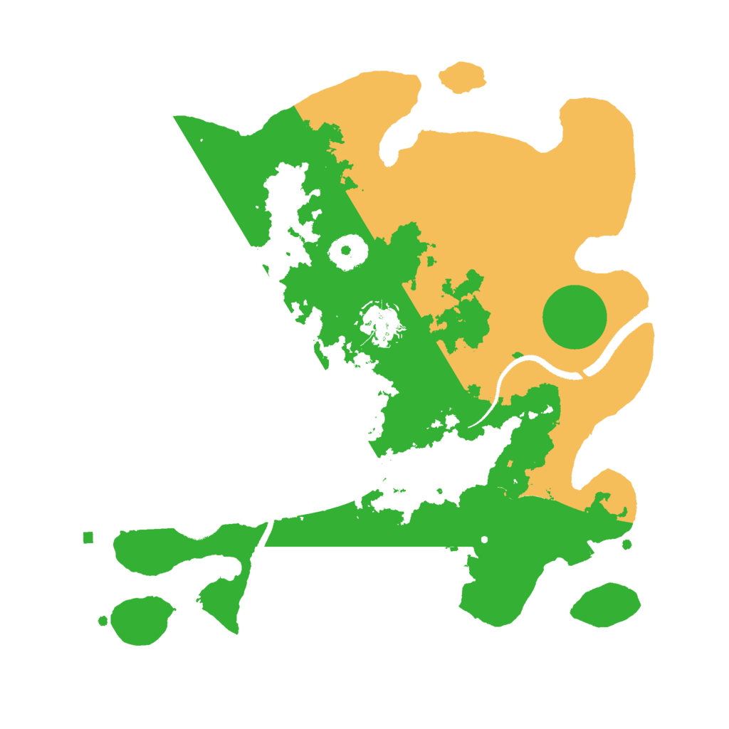 Biome Rust Map: Procedural Map, Size: 3000, Seed: 2049809401