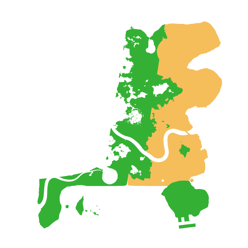 Biome Rust Map: Procedural Map, Size: 3000, Seed: 558