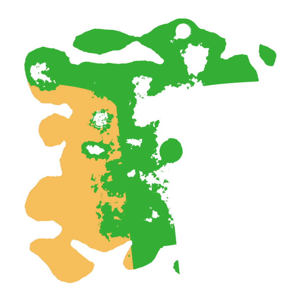 Biome Rust Map: Barren, Size: 3500, Seed: 5013964