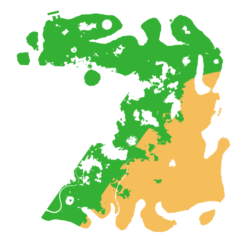 Biome Rust Map: Procedural Map, Size: 4300, Seed: 78398775