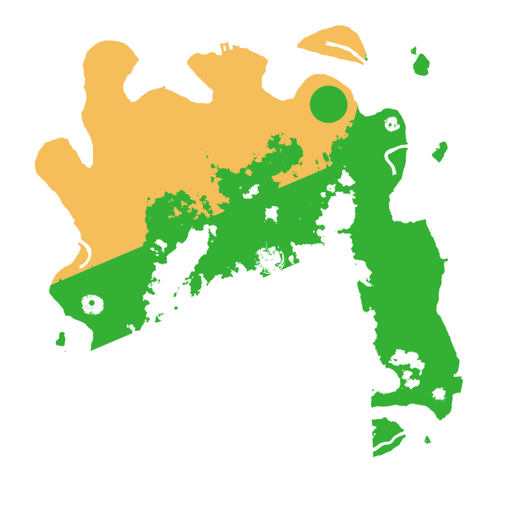 Biome Rust Map: Procedural Map, Size: 3600, Seed: 59562874