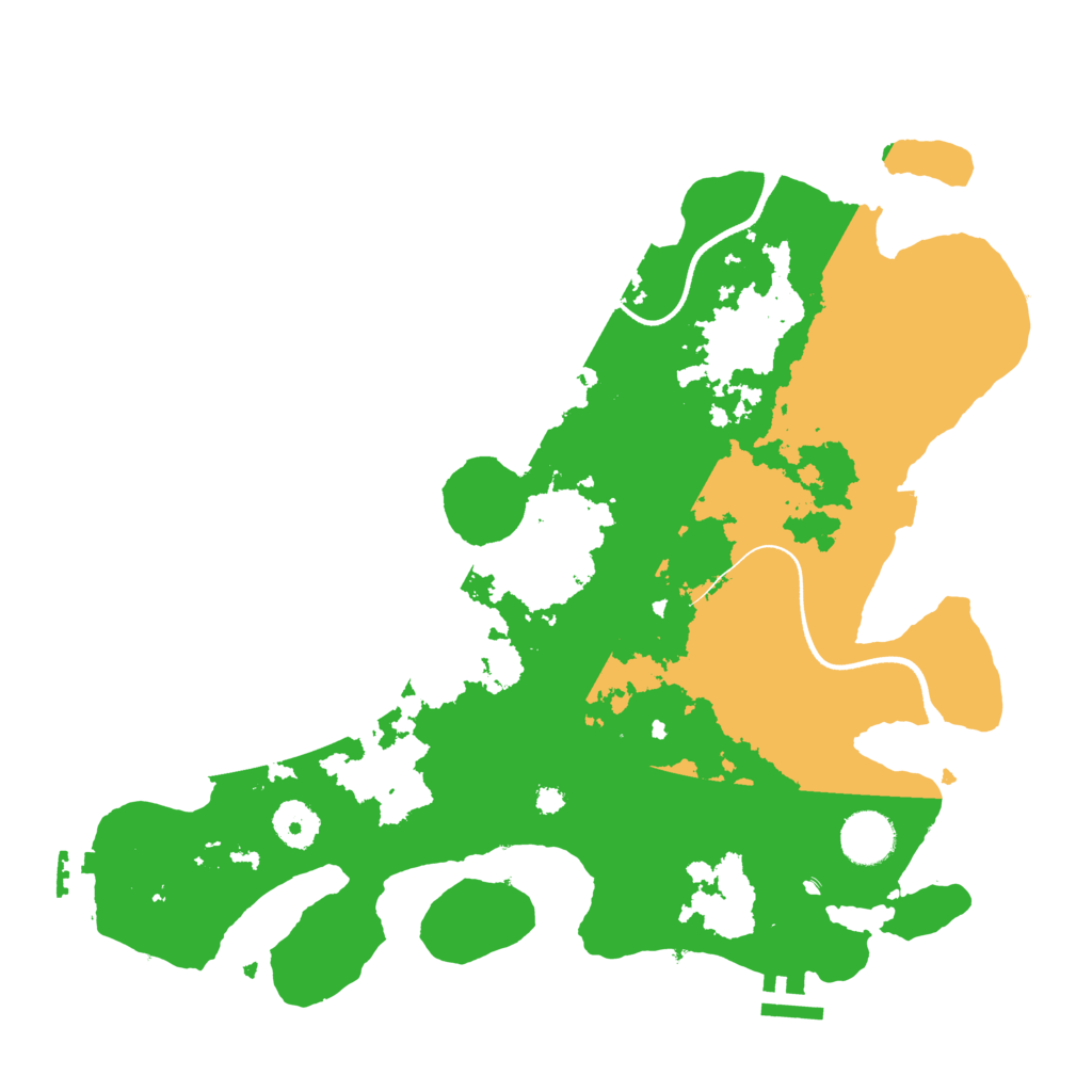 Biome Rust Map: Procedural Map, Size: 3550, Seed: 9283940