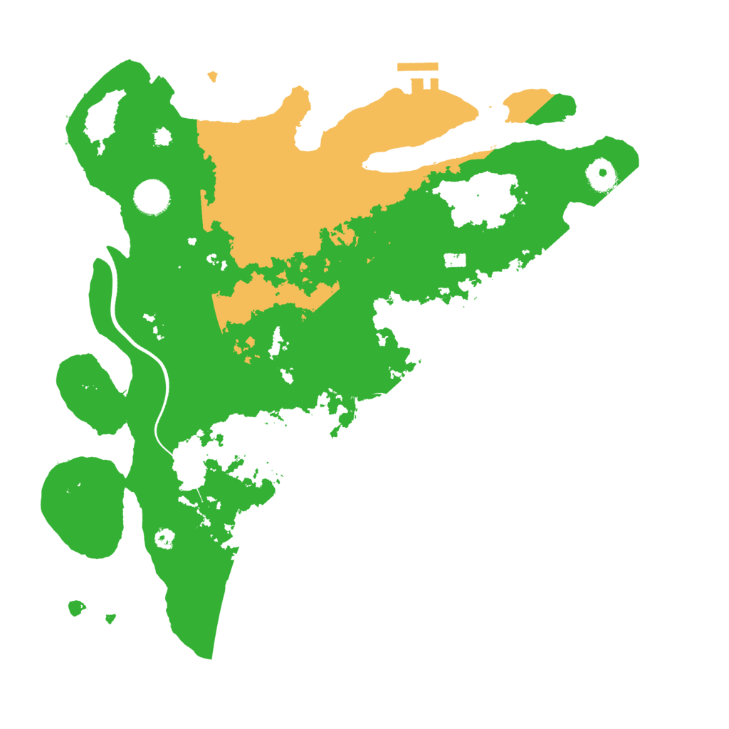 Biome Rust Map: Procedural Map, Size: 3600, Seed: 43370936