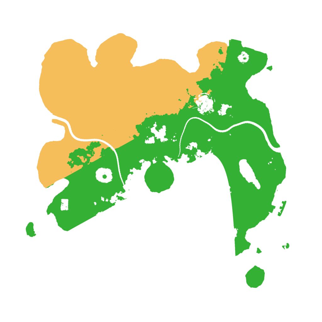 Biome Rust Map: Procedural Map, Size: 3000, Seed: 1031