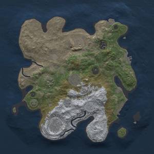 Thumbnail Rust Map: Procedural Map, Size: 3000, Seed: 1031, 13 Monuments
