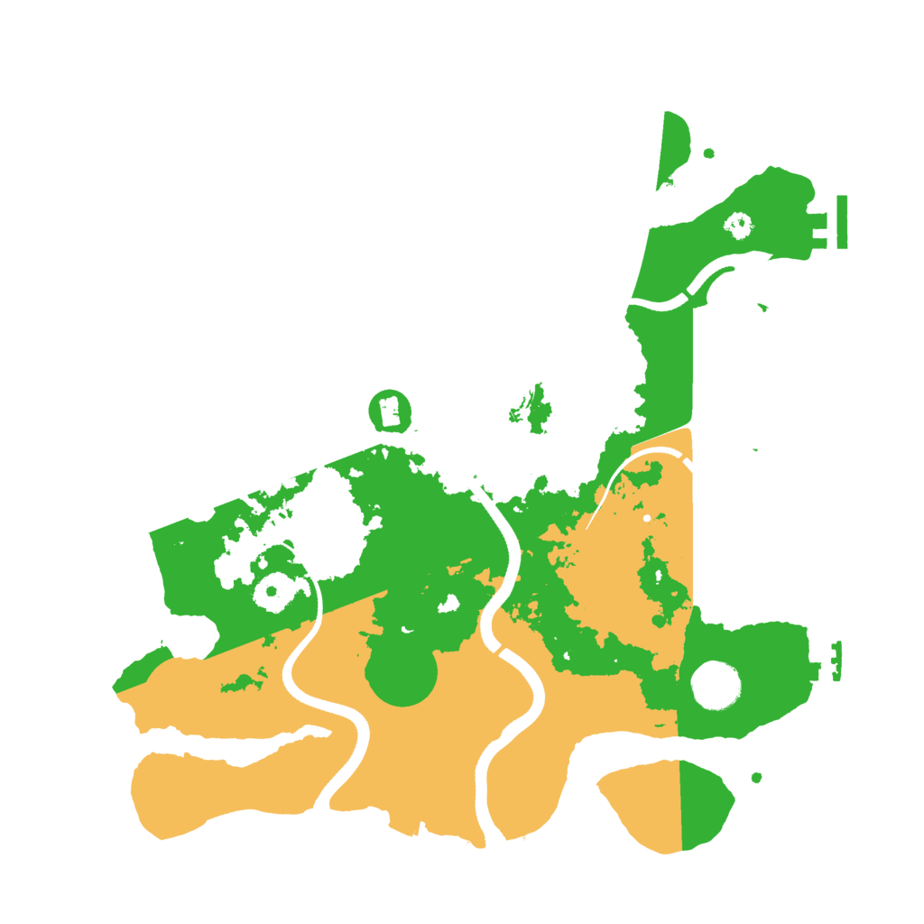 Biome Rust Map: Procedural Map, Size: 3500, Seed: 271279814