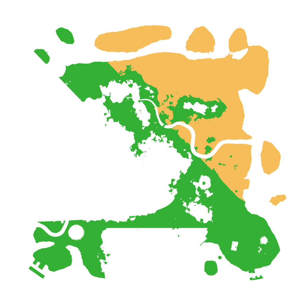 Biome Rust Map: Procedural Map, Size: 3500, Seed: 1492170495