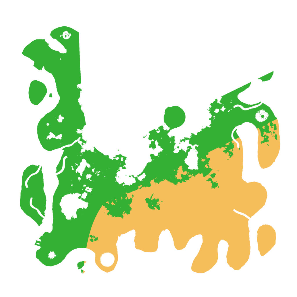 Biome Rust Map: Procedural Map, Size: 3700, Seed: 186