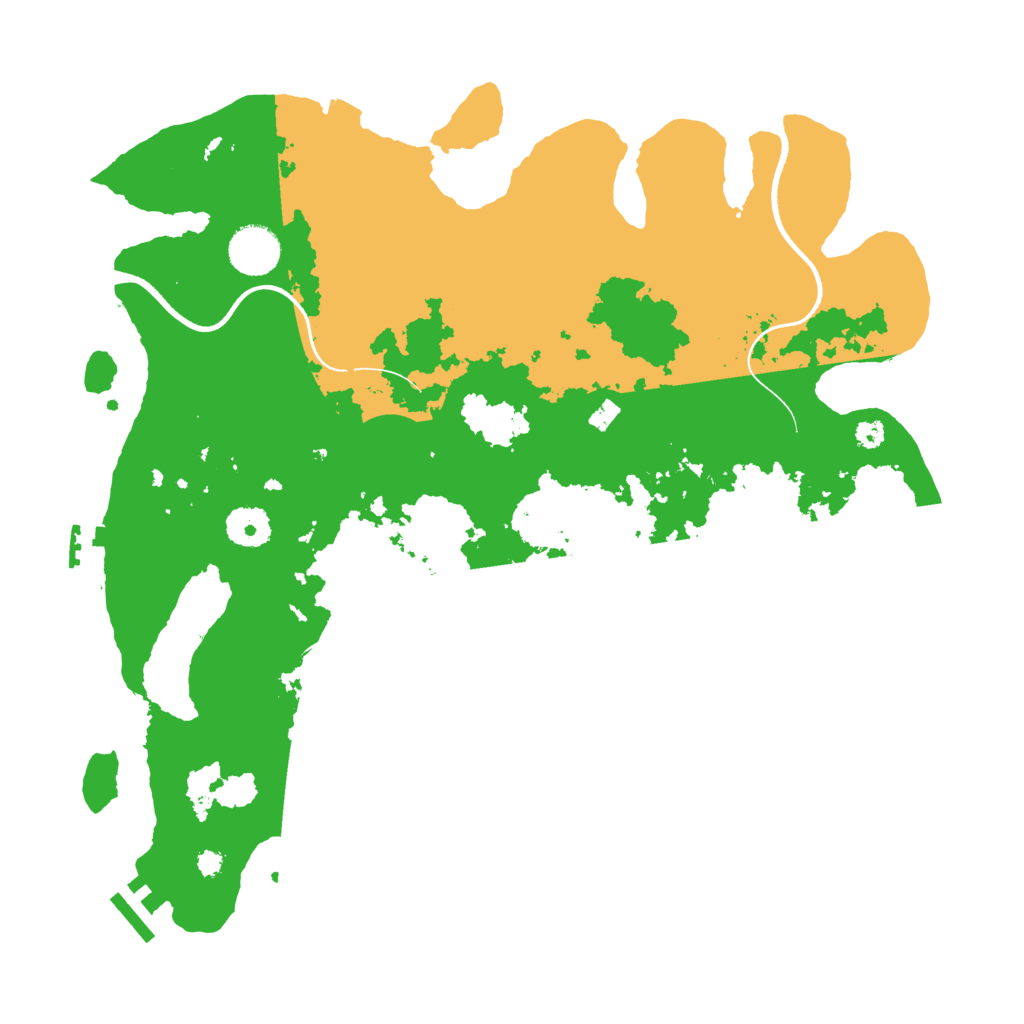 Biome Rust Map: Procedural Map, Size: 3600, Seed: 1260291743