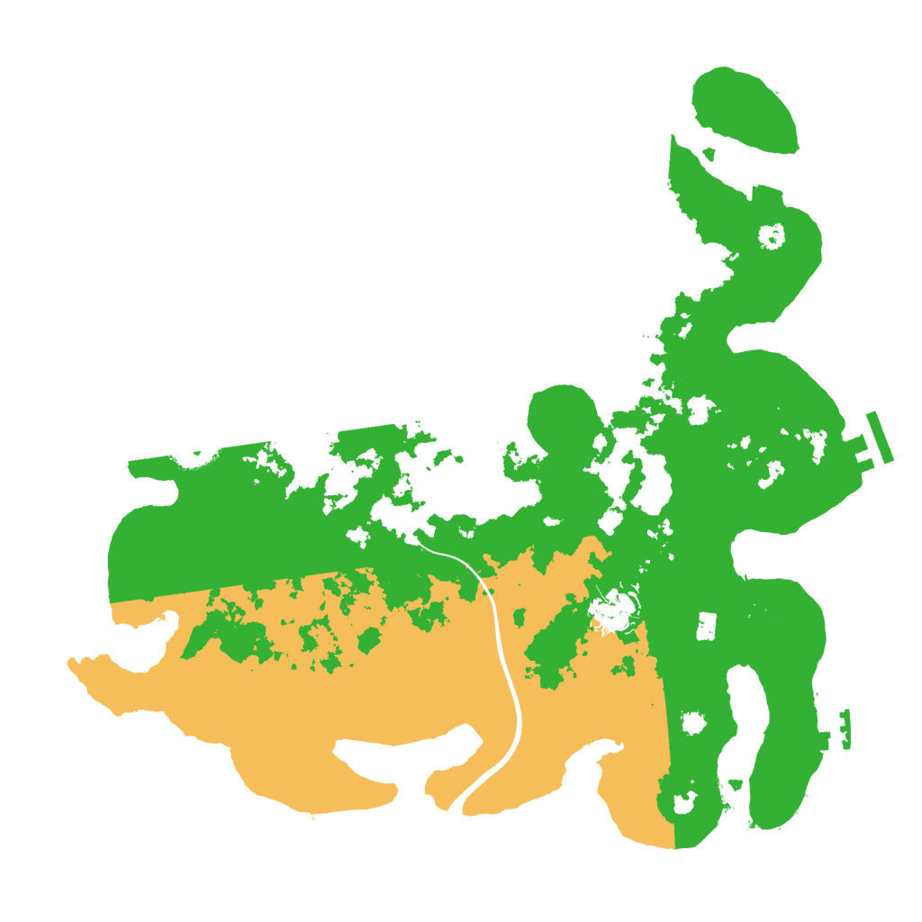 Biome Rust Map: Procedural Map, Size: 3500, Seed: 54156593
