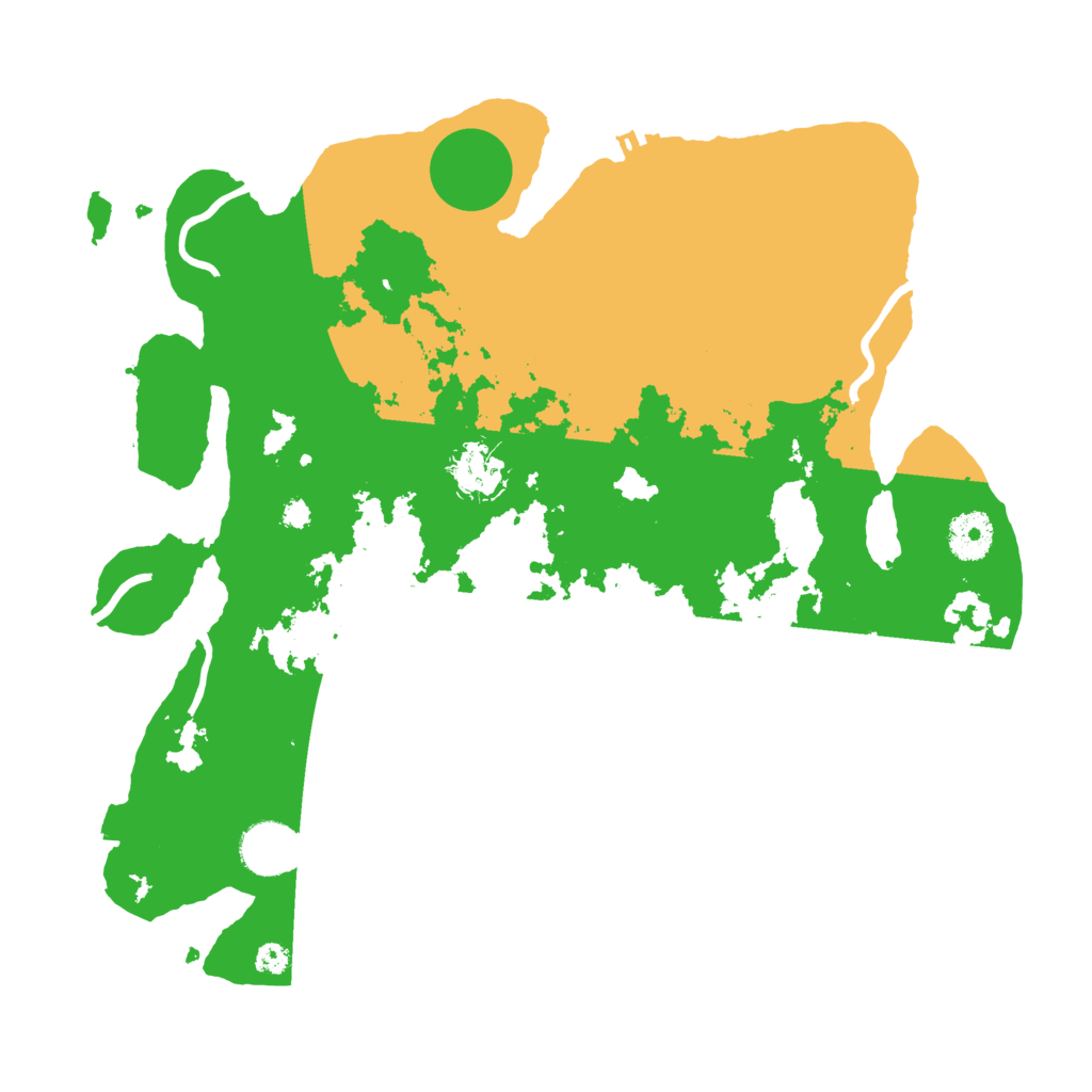 Biome Rust Map: Procedural Map, Size: 3500, Seed: 24462403