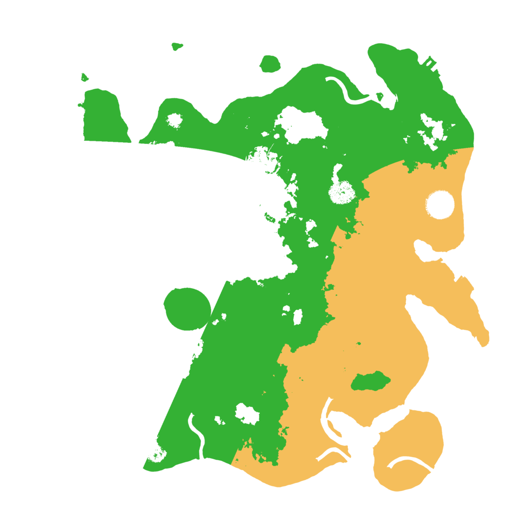 Biome Rust Map: Procedural Map, Size: 3250, Seed: 15174