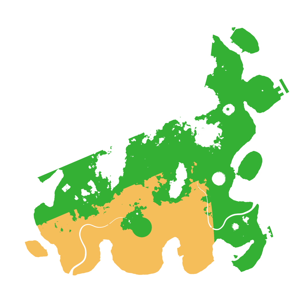 Biome Rust Map: Procedural Map, Size: 3900, Seed: 76127646