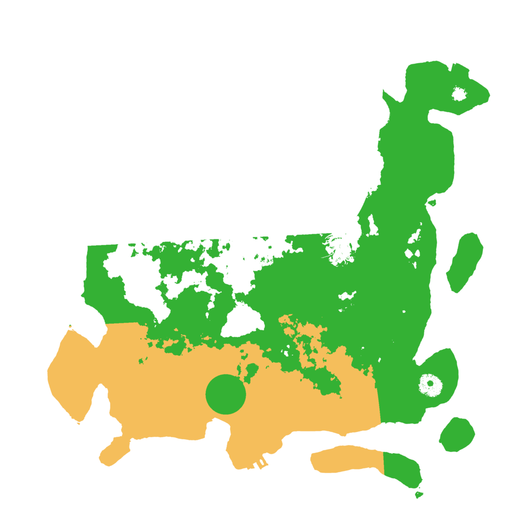 Biome Rust Map: Procedural Map, Size: 3450, Seed: 14590003