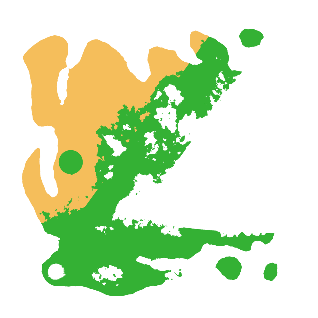 Biome Rust Map: Barren, Size: 3500, Seed: 66608264