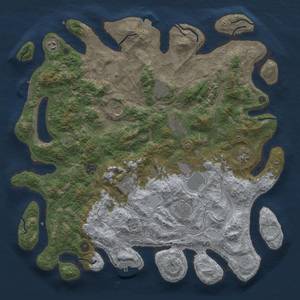 Thumbnail Rust Map: Procedural Map, Size: 4500, Seed: 73317331, 19 Monuments