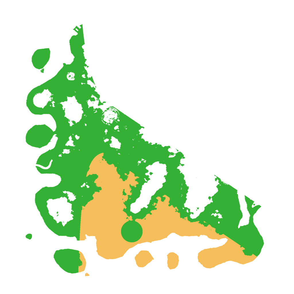 Biome Rust Map: Procedural Map, Size: 3600, Seed: 1262146973