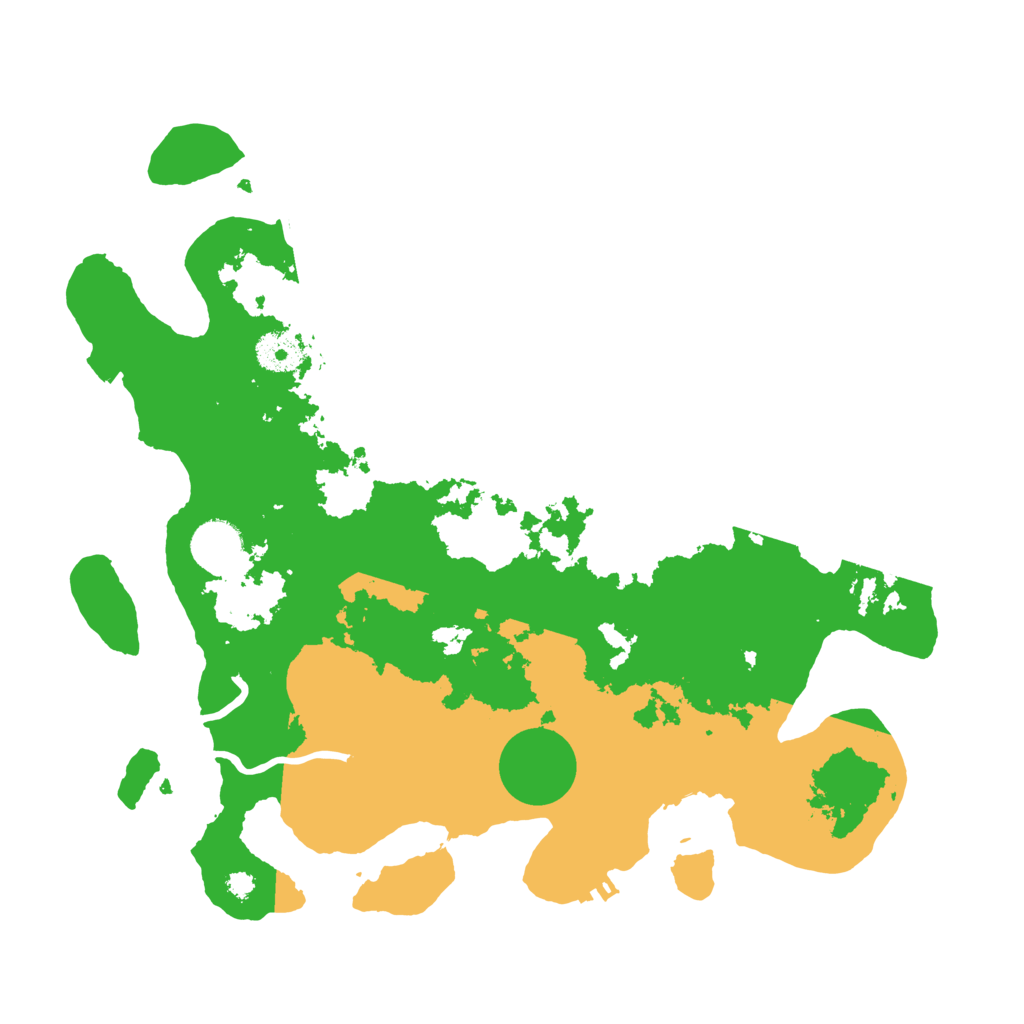 Biome Rust Map: Procedural Map, Size: 3500, Seed: 6134