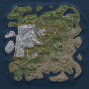 Thumbnail Rust Map: Procedural Map, Size: 4250, Seed: 811761494, 19 Monuments