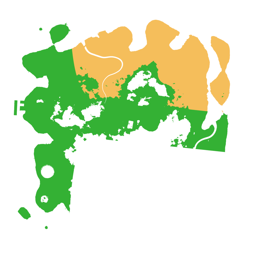 Biome Rust Map: Procedural Map, Size: 3500, Seed: 32322974