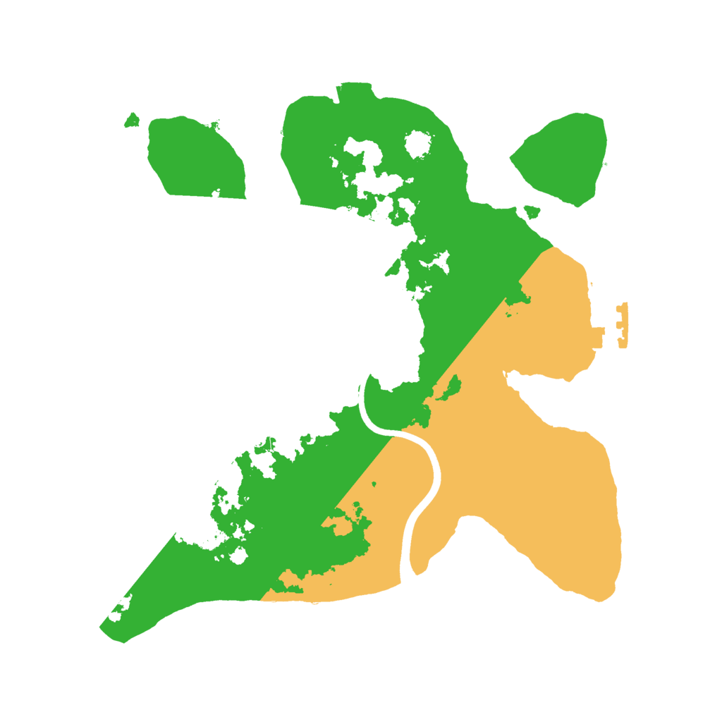 Biome Rust Map: Procedural Map, Size: 2400, Seed: 1489406646