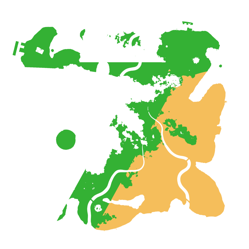 Biome Rust Map: Procedural Map, Size: 3500, Seed: 1635204395