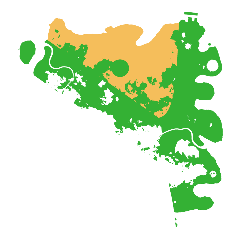 Biome Rust Map: Procedural Map, Size: 3700, Seed: 9555117