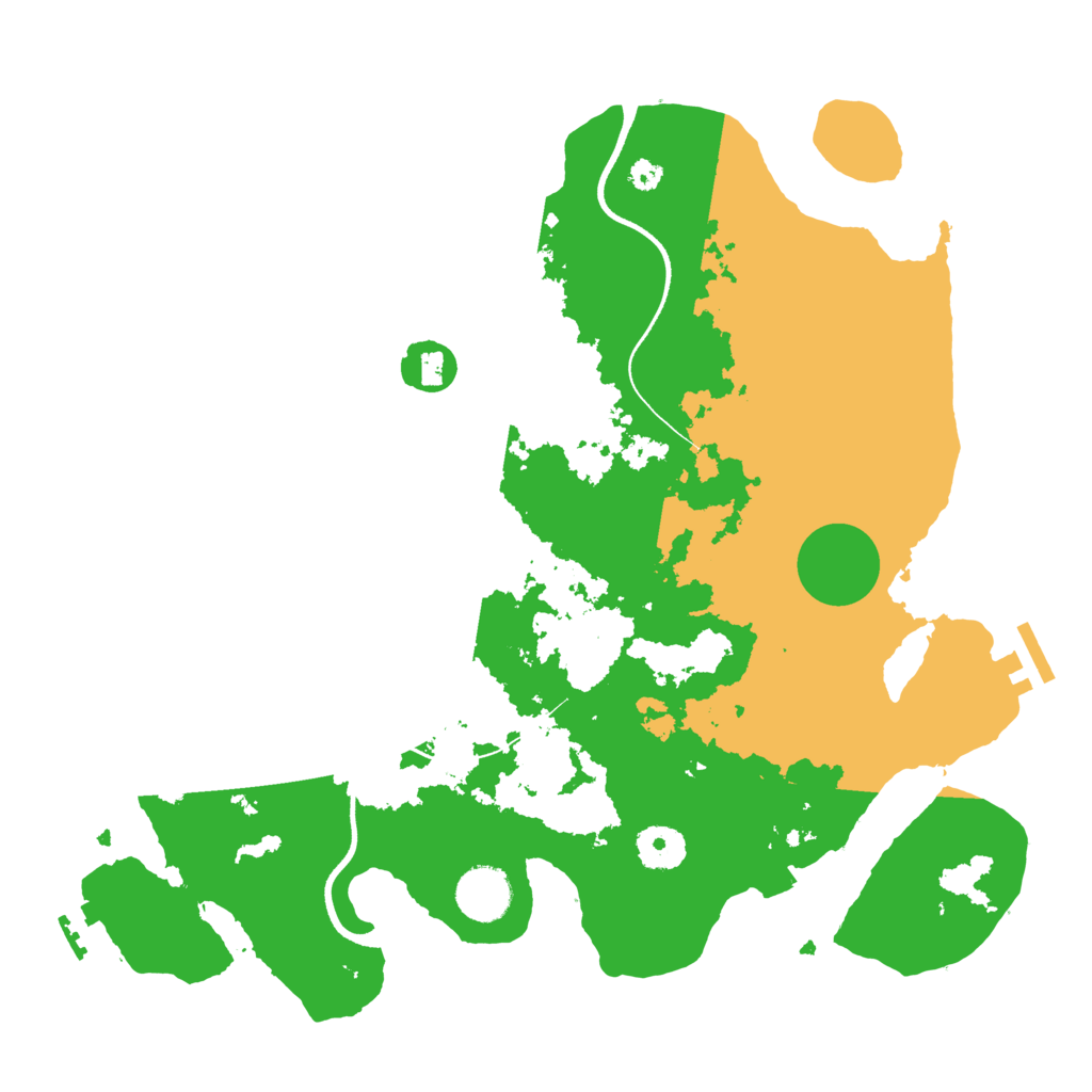 Biome Rust Map: Procedural Map, Size: 3500, Seed: 22639381