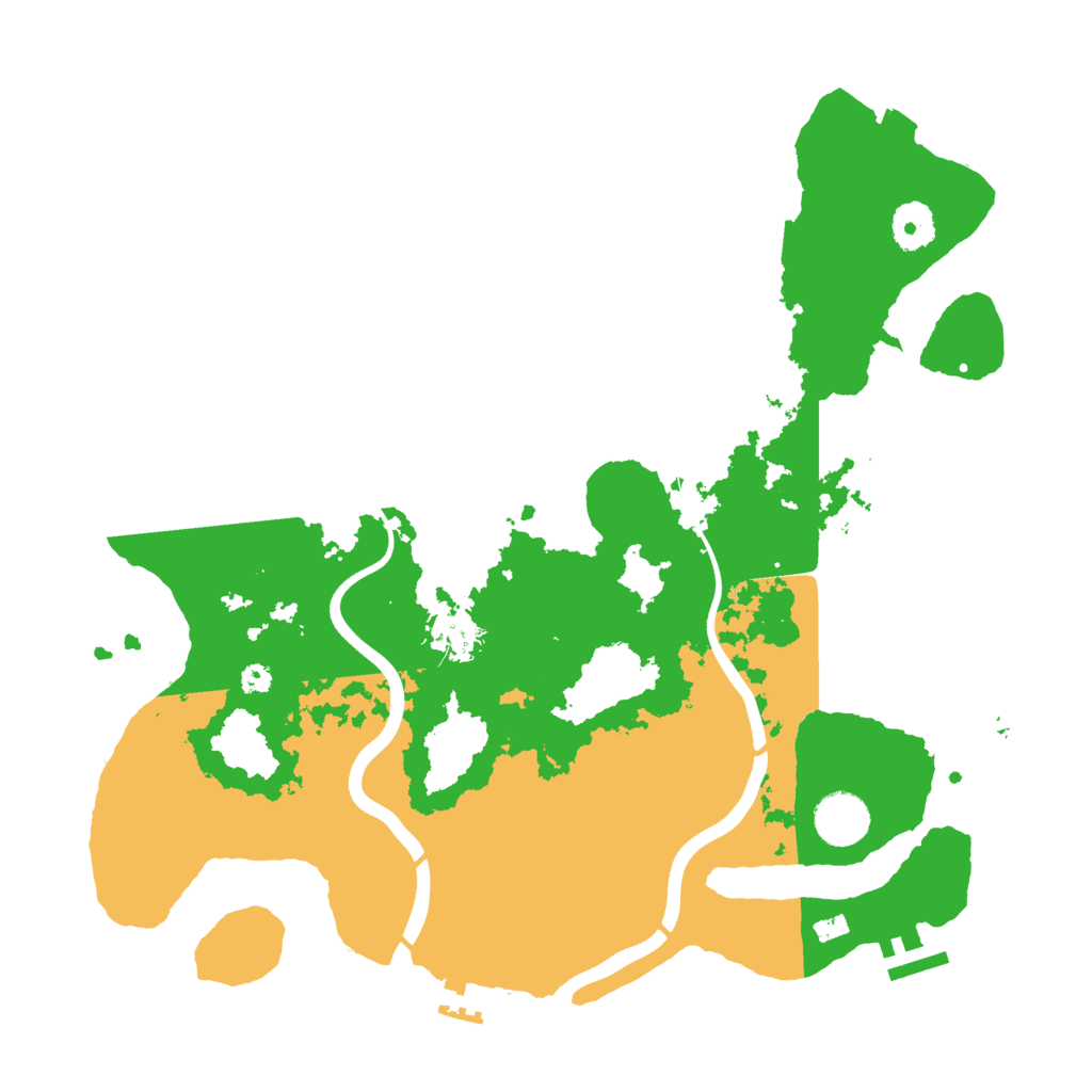 Biome Rust Map: Procedural Map, Size: 3600, Seed: 58709457