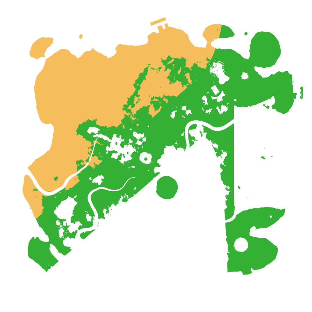Biome Rust Map: Procedural Map, Size: 3900, Seed: 70786420