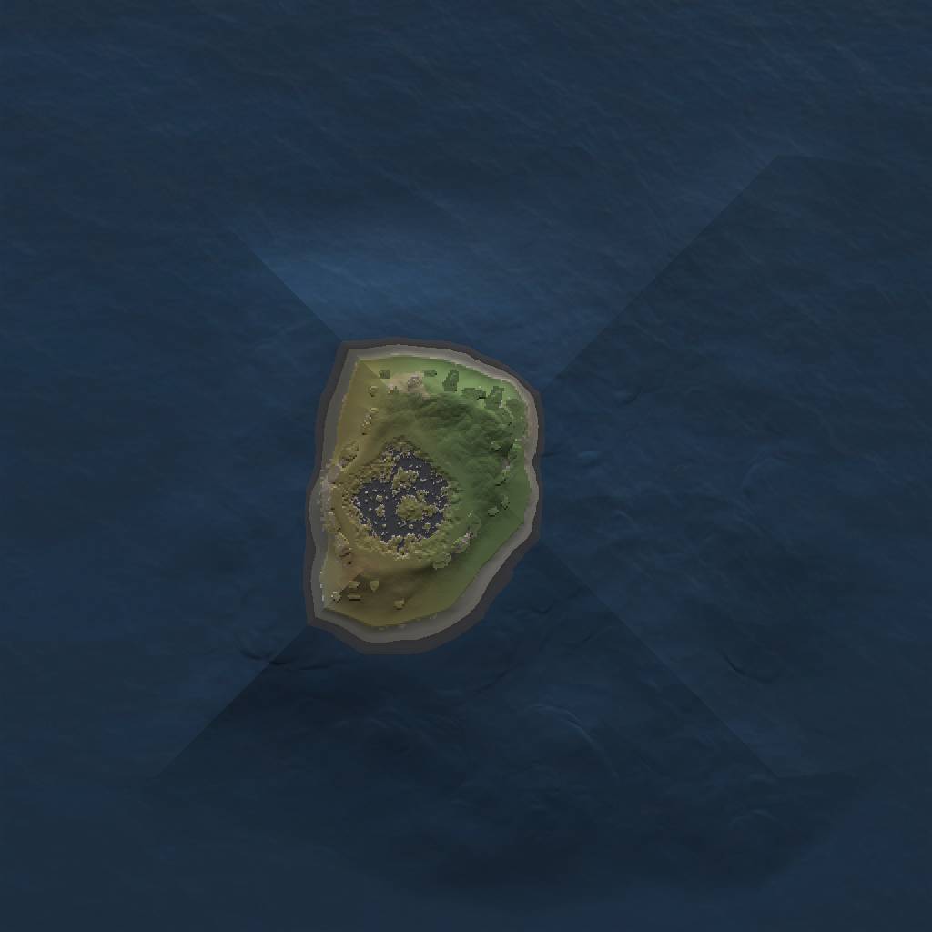 Rust Map: Procedural Map, Size: 1000, Seed: 4352, 3 Monuments