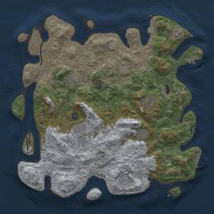 Thumbnail Rust Map: Procedural Map, Size: 4250, Seed: 305433989, 17 Monuments