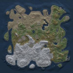 Thumbnail Rust Map: Procedural Map, Size: 4250, Seed: 305433989, 15 Monuments