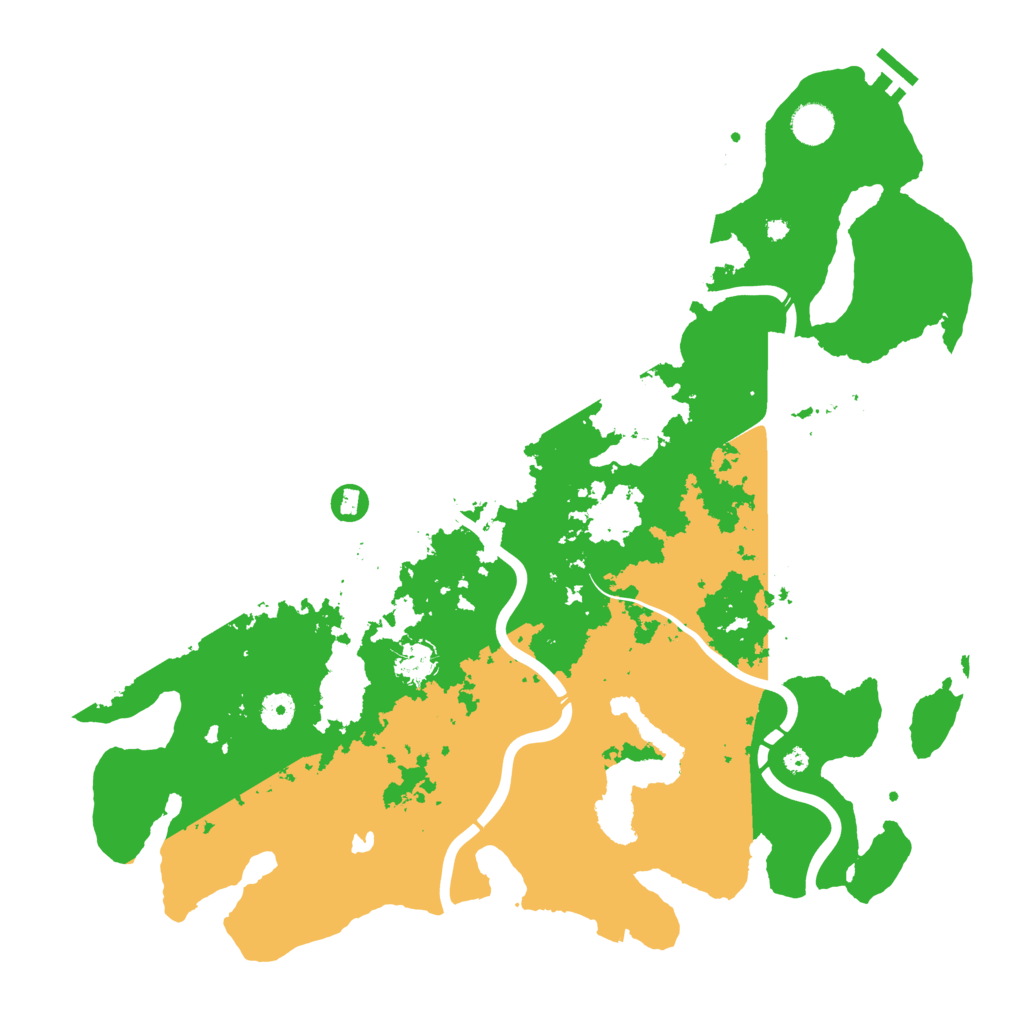 Biome Rust Map: Procedural Map, Size: 4300, Seed: 30761398