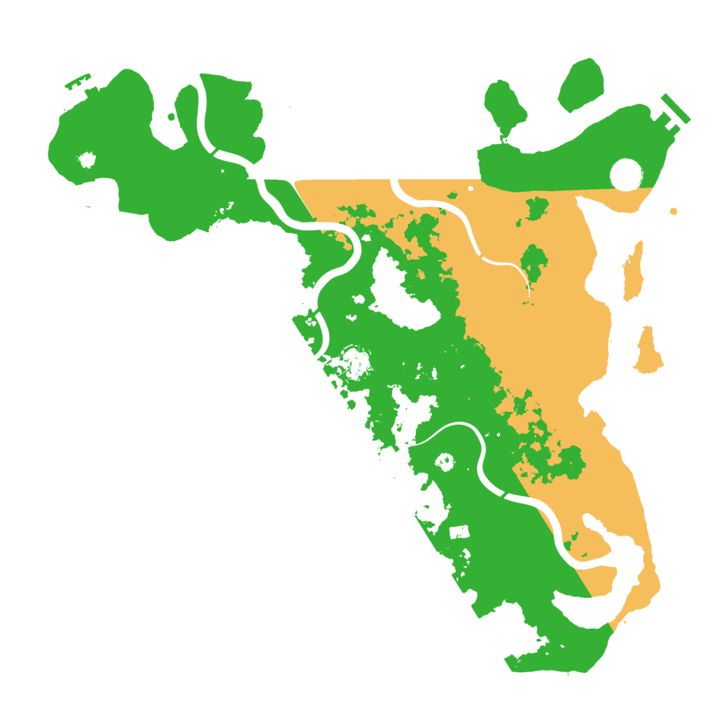 Biome Rust Map: Procedural Map, Size: 3950, Seed: 52470158