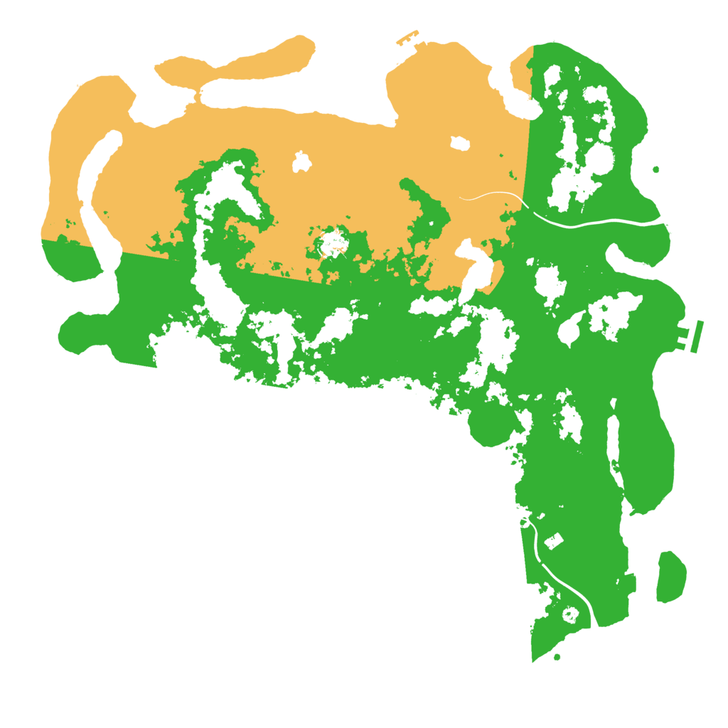 Biome Rust Map: Procedural Map, Size: 4500, Seed: 8318647