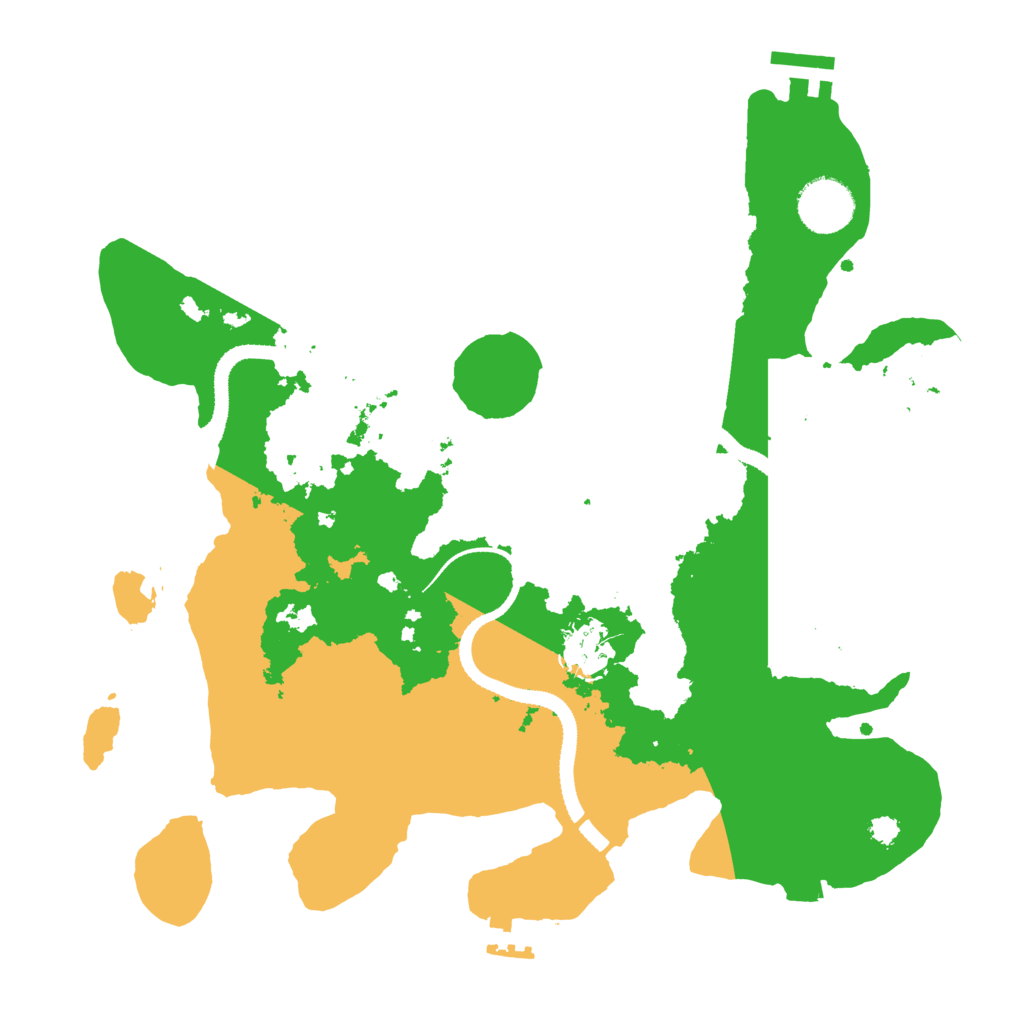 Biome Rust Map: Procedural Map, Size: 3250, Seed: 45089