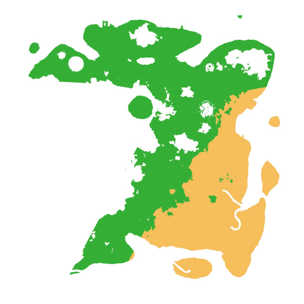 Biome Rust Map: Procedural Map, Size: 3500, Seed: 27731
