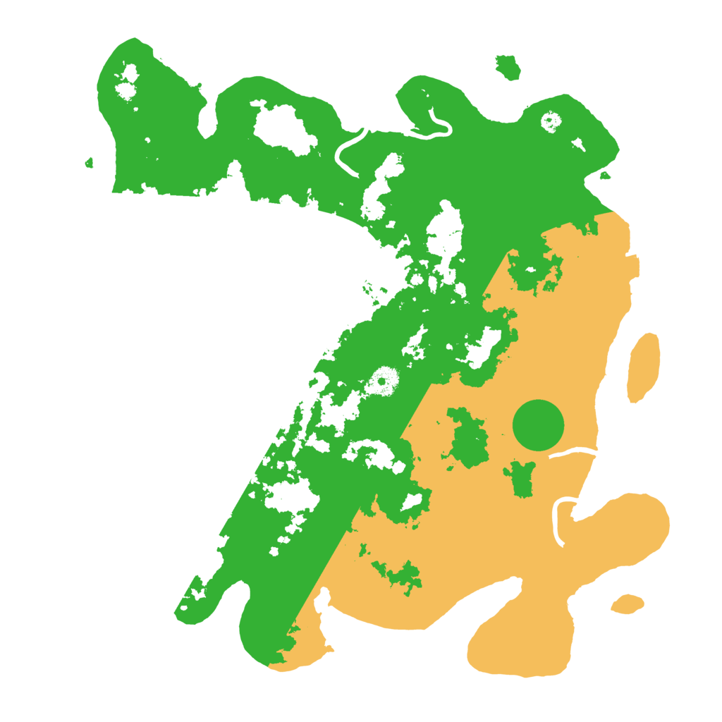 Biome Rust Map: Procedural Map, Size: 3700, Seed: 83278409