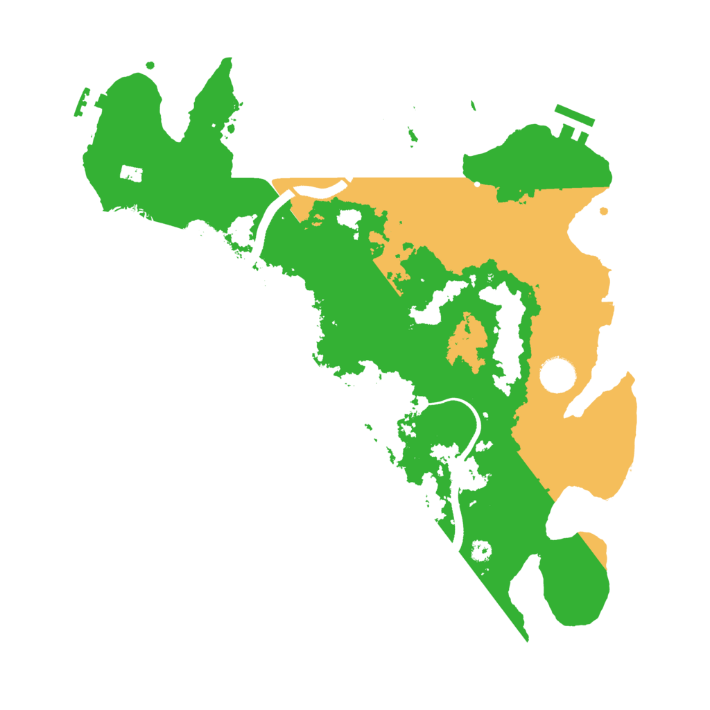 Biome Rust Map: Procedural Map, Size: 3500, Seed: 29002