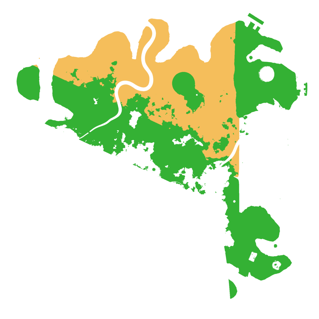 Biome Rust Map: Procedural Map, Size: 3700, Seed: 1563898798