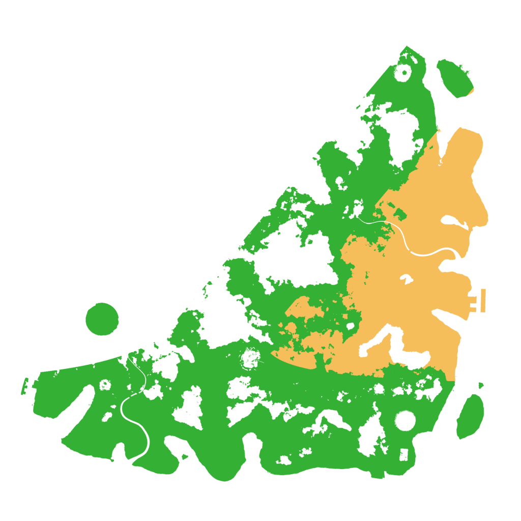 Biome Rust Map: Procedural Map, Size: 4500, Seed: 1269797255