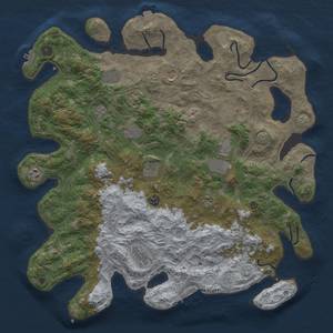 Thumbnail Rust Map: Procedural Map, Size: 4500, Seed: 1855306413, 19 Monuments