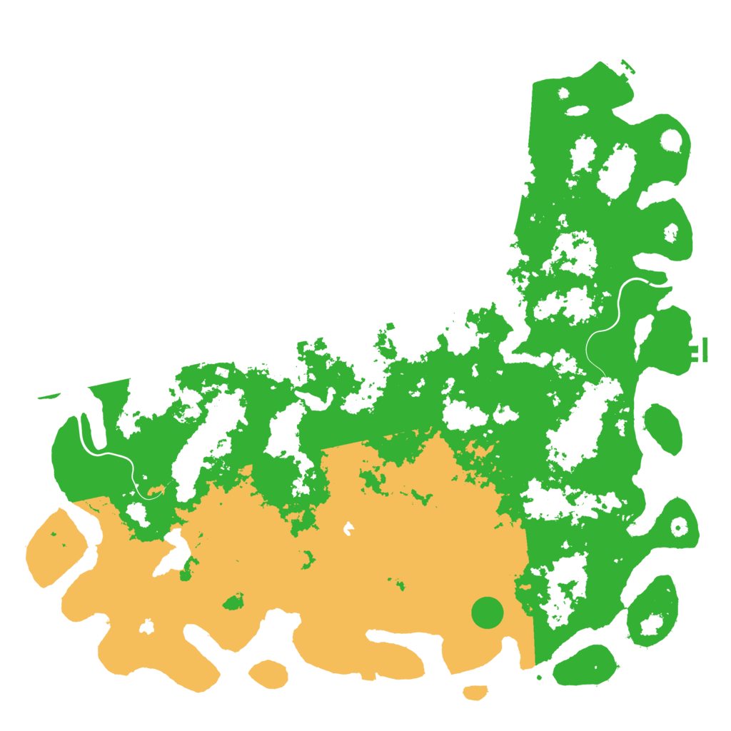 Biome Rust Map: Procedural Map, Size: 6000, Seed: 476636367