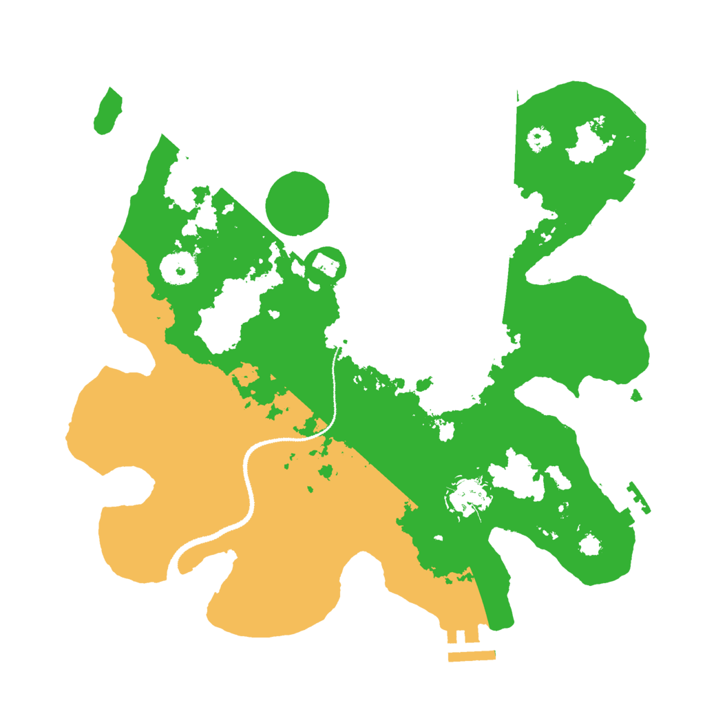 Biome Rust Map: Procedural Map, Size: 3000, Seed: 12611