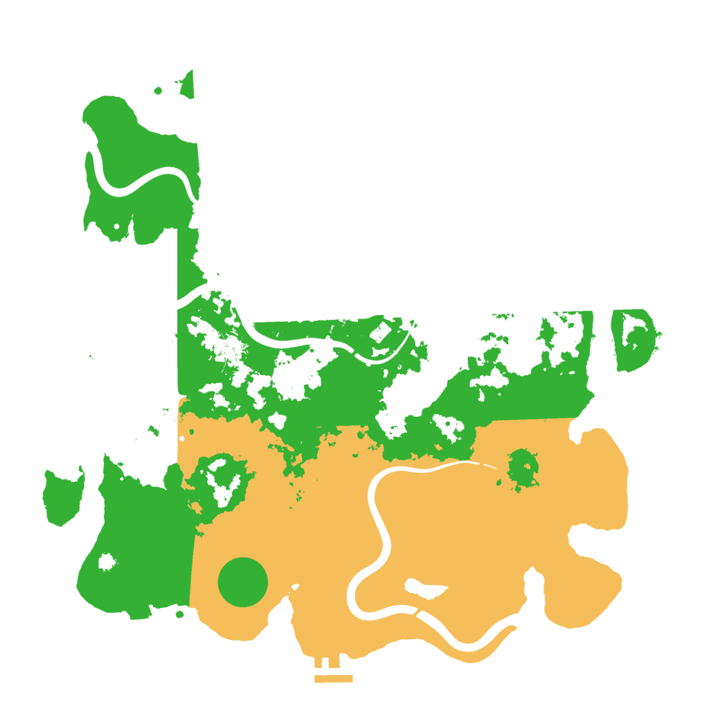 Biome Rust Map: Procedural Map, Size: 3750, Seed: 48050507