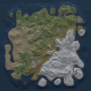 Thumbnail Rust Map: Procedural Map, Size: 4250, Seed: 76113380, 17 Monuments