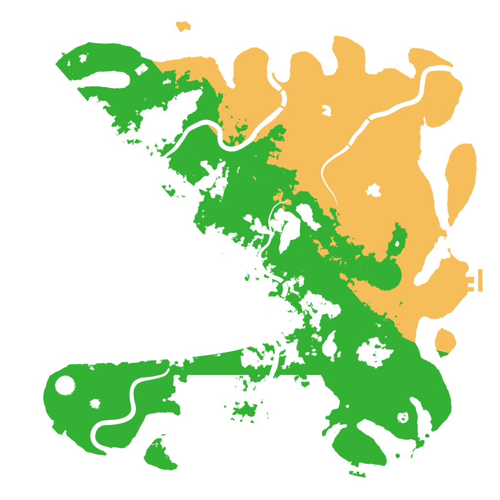 Biome Rust Map: Procedural Map, Size: 4500, Seed: 1804374167